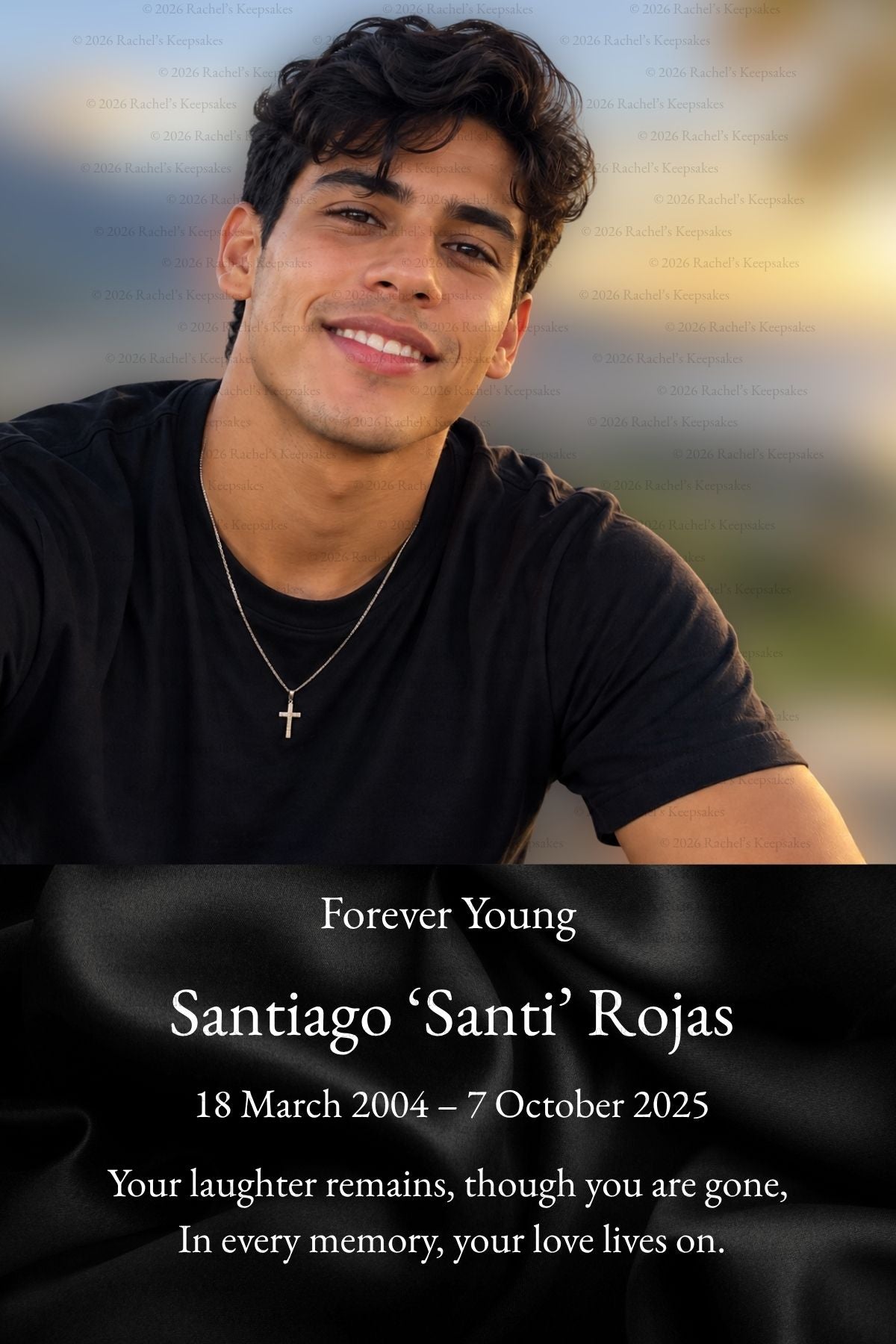 Forever Young Portrait Postcard Template – 4 × 6