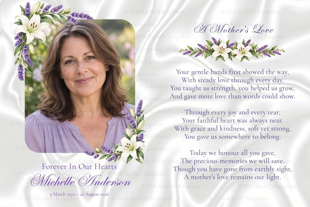 Soft Lavender Postcard Template – 6 x 4